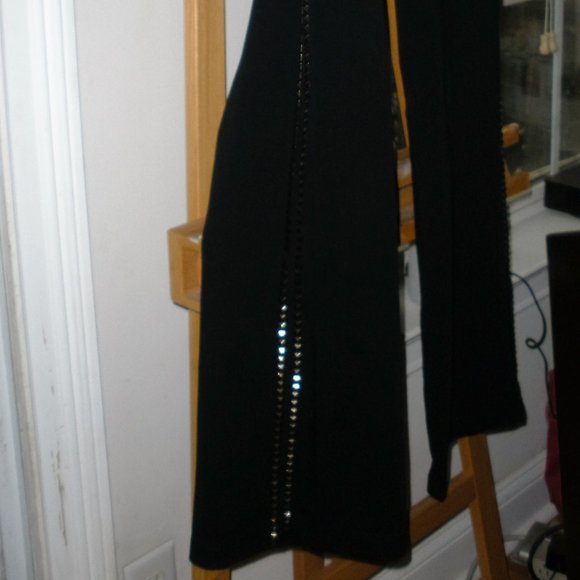 Vintage SET: Boston Proper Black w/studs Hooded Jacket & Pants  SZ: S - Picture 6 of 12